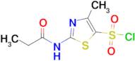 4-Methyl-2-propanamido-1,3-thiazole-5-sulfonyl chloride