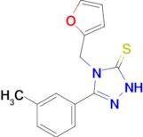 4-[(furan-2-yl)methyl]-3-(3-methylphenyl)-4,5-dihydro-1H-1,2,4-triazole-5-thione