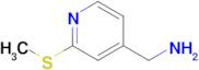 [2-(methylsulfanyl)pyridin-4-yl]methanamine