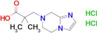 3-{5h,6h,7h,8h-imidazo[1,2-a]pyrazin-7-yl}-2,2-dimethylpropanoic acid dihydrochloride