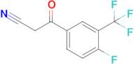 3-[4-fluoro-3-(trifluoromethyl)phenyl]-3-oxopropanenitrile