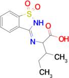 2-[(1,1-dioxo-2,3-dihydro-1λ⁶,2-benzothiazol-3-ylidene)amino]-3-methylpentanoic acid