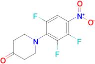 1-(2,3,6-Trifluoro-4-nitrophenyl)piperidin-4-one