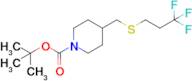 tert-Butyl 4-(((3,3,3-trifluoropropyl)thio)methyl)piperidine-1-carboxylate