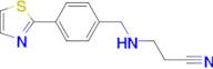 3-((4-(Thiazol-2-yl)benzyl)amino)propanenitrile