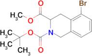 2-(tert-Butyl) 3-methyl 5-bromo-3,4-dihydroisoquinoline-2,3(1H)-dicarboxylate