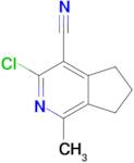 3-Chloro-1-methyl-6,7-dihydro-5H-cyclopenta[c]pyridine-4-carbonitrile