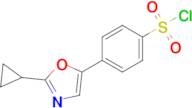 4-(2-Cyclopropyloxazol-5-yl)benzenesulfonyl chloride