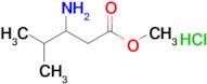 Methyl 3-amino-4-methylpentanoate hydrochloride