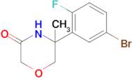 5-(5-Bromo-2-fluorophenyl)-5-methylmorpholin-3-one