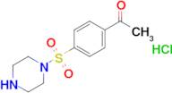1-[4-(piperazine-1-sulfonyl)phenyl]ethan-1-one hydrochloride