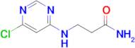 3-[(6-chloropyrimidin-4-yl)amino]propanamide