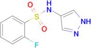 2-Fluoro-n-(1h-pyrazol-4-yl)benzene-1-sulfonamide