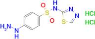 4-Hydrazinyl-n-(1,3,4-thiadiazol-2-yl)benzene-1-sulfonamide dihydrochloride