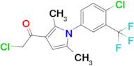 2-Chloro-1-{1-[4-chloro-3-(trifluoromethyl)phenyl]-2,5-dimethyl-1h-pyrrol-3-yl}ethan-1-one