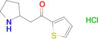 2-(Pyrrolidin-2-yl)-1-(thiophen-2-yl)ethan-1-one hydrochloride