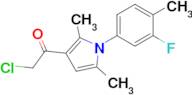 2-Chloro-1-[1-(3-fluoro-4-methylphenyl)-2,5-dimethyl-1H-pyrrol-3-yl]ethanone