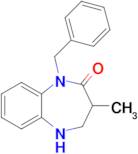 1,3,4,5-Tetrahydro-3-methyl-1-(phenylmethyl)-2H-1,5-benzodiazepin-2-one