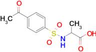 2-(4-Acetylbenzenesulfonamido)propanoic acid