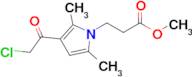 Methyl 3-[3-(2-chloroacetyl)-2,5-dimethyl-1h-pyrrol-1-yl]propanoate