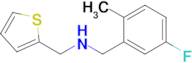 [(5-fluoro-2-methylphenyl)methyl][(thiophen-2-yl)methyl]amine