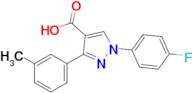 1-(4-Fluorophenyl)-3-(3-methylphenyl)-1h-pyrazole-4-carboxylic acid