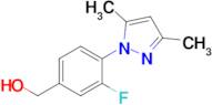 [4-(3,5-dimethyl-1h-pyrazol-1-yl)-3-fluorophenyl]methanol