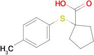 1-[(4-methylphenyl)sulfanyl]cyclopentane-1-carboxylic acid