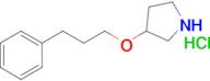 3-(3-Phenylpropoxy)pyrrolidine hydrochloride