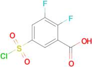 5-(Chlorosulfonyl)-2,3-difluorobenzoic acid