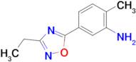 5-(3-Ethyl-1,2,4-oxadiazol-5-yl)-2-methylaniline