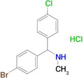 [(4-bromophenyl)(4-chlorophenyl)methyl](methyl)amine hydrochloride