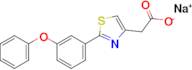 Sodium 2-[2-(3-phenoxyphenyl)-1,3-thiazol-4-yl]acetate