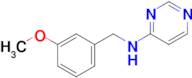 n-[(3-methoxyphenyl)methyl]pyrimidin-4-amine