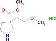 Methyl 3-(2-methoxyethyl)pyrrolidine-3-carboxylate hydrochloride