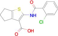 2-(2-Chlorobenzamido)-4h,5h,6h-cyclopenta[b]thiophene-3-carboxylic acid