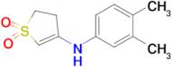 4-[(3,4-dimethylphenyl)amino]-2,3-dihydro-1lambda6-thiophene-1,1-dione