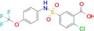 2-Chloro-5-{[4-(trifluoromethoxy)phenyl]sulfamoyl}benzoic acid