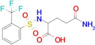 4-Carbamoyl-2-[2-(trifluoromethyl)benzenesulfonamido]butanoic acid