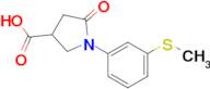 1-[3-(methylsulfanyl)phenyl]-5-oxopyrrolidine-3-carboxylic acid