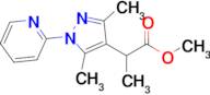 Methyl 2-[3,5-dimethyl-1-(pyridin-2-yl)-1h-pyrazol-4-yl]propanoate