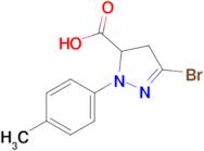 3-Bromo-1-(4-methylphenyl)-4,5-dihydro-1h-pyrazole-5-carboxylic acid