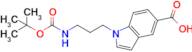 1-(3-{[(tert-butoxy)carbonyl]amino}propyl)-1h-indole-5-carboxylic acid