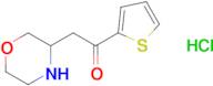 2-(Morpholin-3-yl)-1-(thiophen-2-yl)ethan-1-one hydrochloride