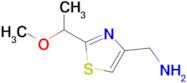 [2-(1-methoxyethyl)-1,3-thiazol-4-yl]methanamine