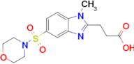 3-[1-methyl-5-(morpholine-4-sulfonyl)-1h-1,3-benzodiazol-2-yl]propanoic acid