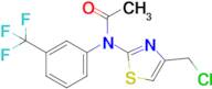 n-[4-(chloromethyl)-1,3-thiazol-2-yl]-n-[3-(trifluoromethyl)phenyl]acetamide