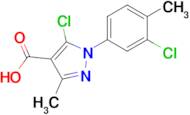 5-Chloro-1-(3-chloro-4-methylphenyl)-3-methyl-1h-pyrazole-4-carboxylic acid