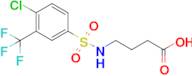 4-[4-chloro-3-(trifluoromethyl)benzenesulfonamido]butanoic acid