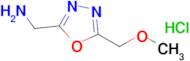[5-(methoxymethyl)-1,3,4-oxadiazol-2-yl]methanamine hydrochloride